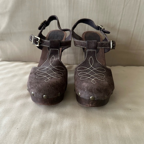 KORS Michael Kors Brown Suede Mules - Picture 1 of 9